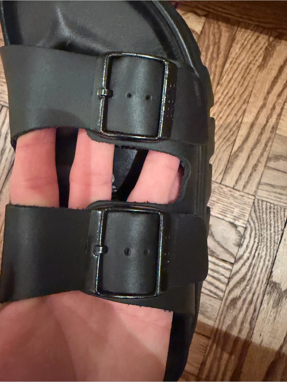 Birkenstock Arizona Chunky Black Sandals Size 37 - Picture 8 of 9